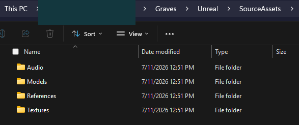 Source Assets Folders