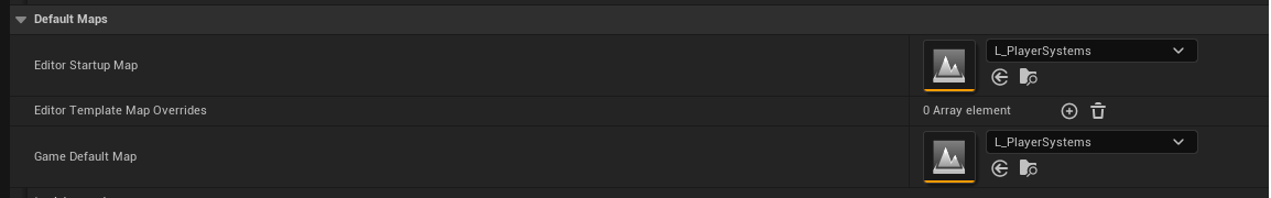 Player Systems Default Maps