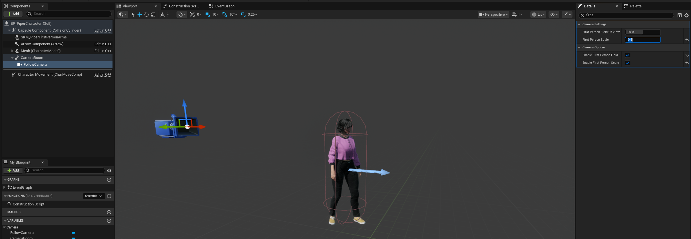 First Person Camera Fov Scale
