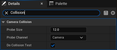 Spring Arm Collision Settings