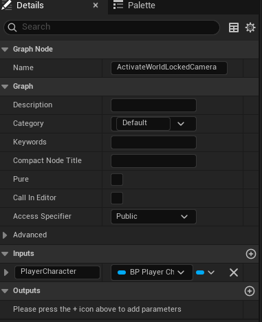 World Locked Input Details